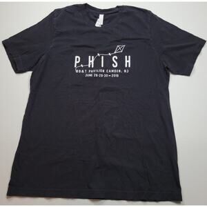 PHISH 2019 Concert T-Shirt Camden NJ Black Size XL Trey Anastasio BB&T Pavilion